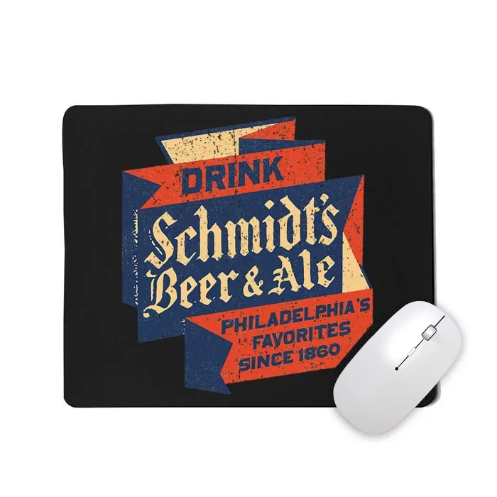 Vintage SchmidtS Retro Defunct Beer And Ale Mousepad