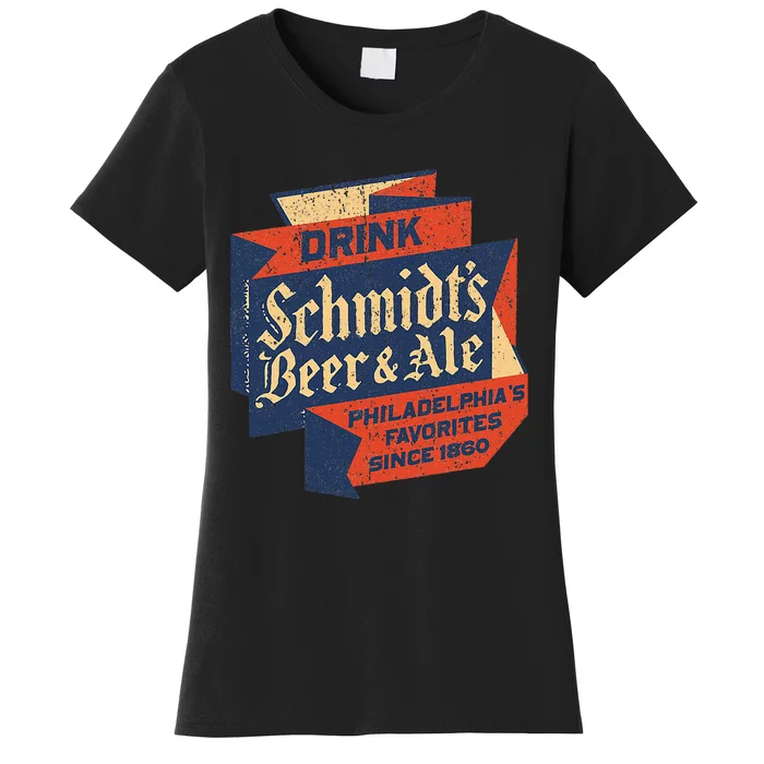 Vintage SchmidtS Retro Defunct Beer And Ale Women's T-Shirt