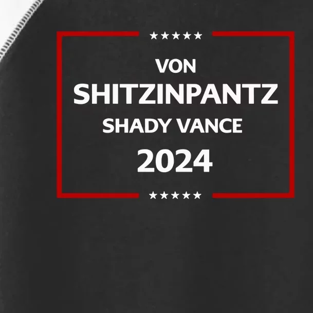 Von Shitzinpantz Shady Vance 2024 Toddler Fine Jersey T-Shirt