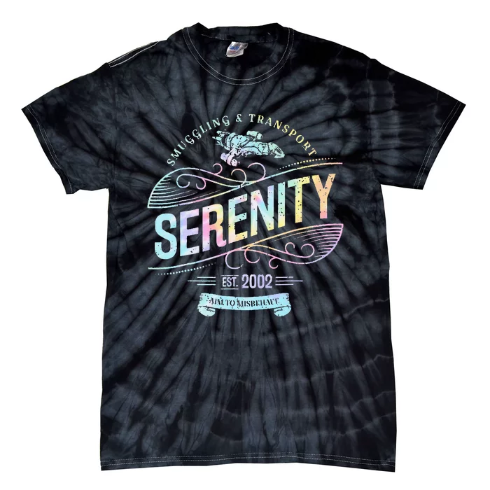 Vintage Serenity Smuggling And Transport Firefly Tie Dye Tie-Dye T-Shirt