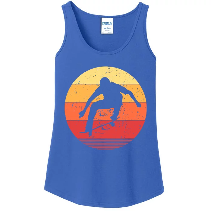 Vintage Skate Skateboarding For Skateboarder Cute Gift Ladies Essential Tank