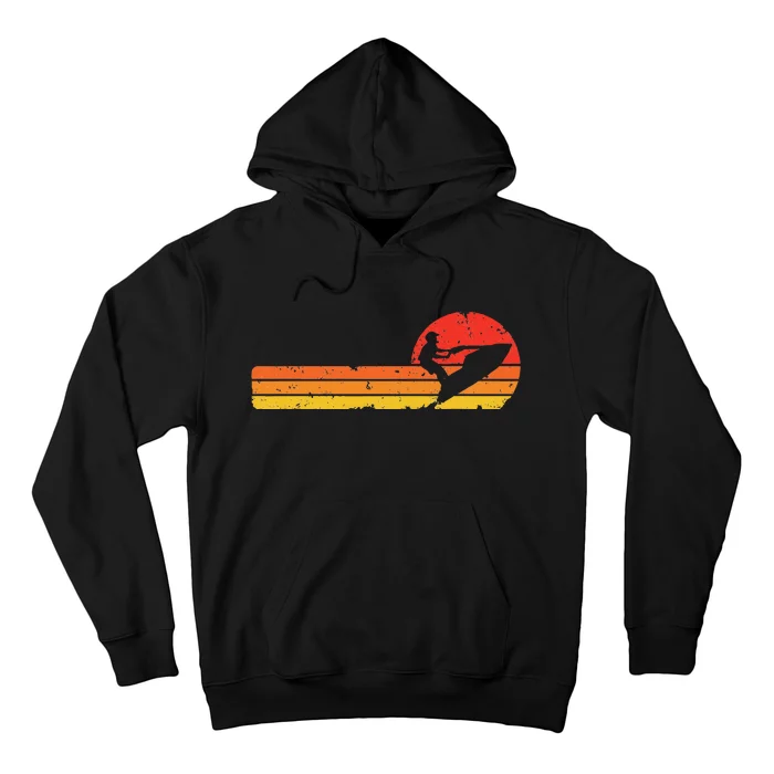 Vintage Standup Sunset Jetski Rider Hoodie