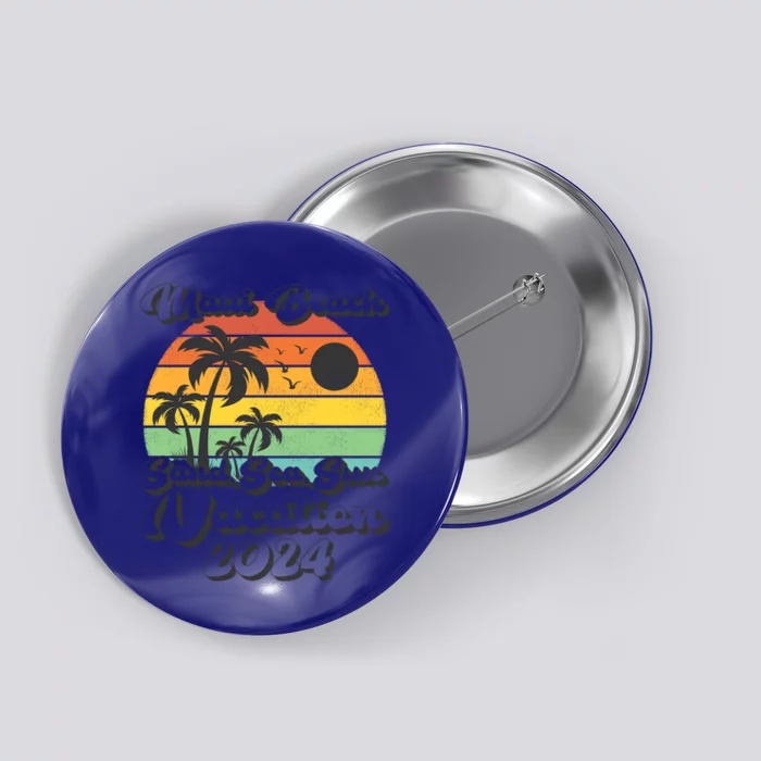 Vintage Sand Sea Sun Vacation 2024 Hawaii Maui Beach Gift Button