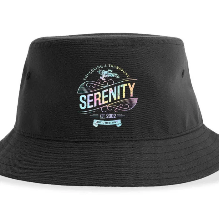 Vintage Serenity Smuggling And Transport Firefly Tie Dye Sustainable Bucket Hat