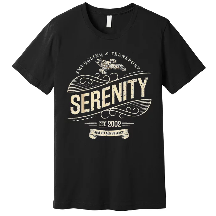 Vintage Serenity Smuggling And Transport Firefly Premium T-Shirt