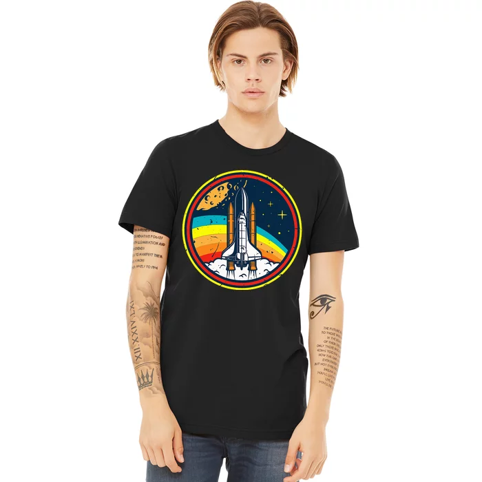 Vintage Space Shuttle Space Lover & Astronomy Stargazer Premium T-Shirt