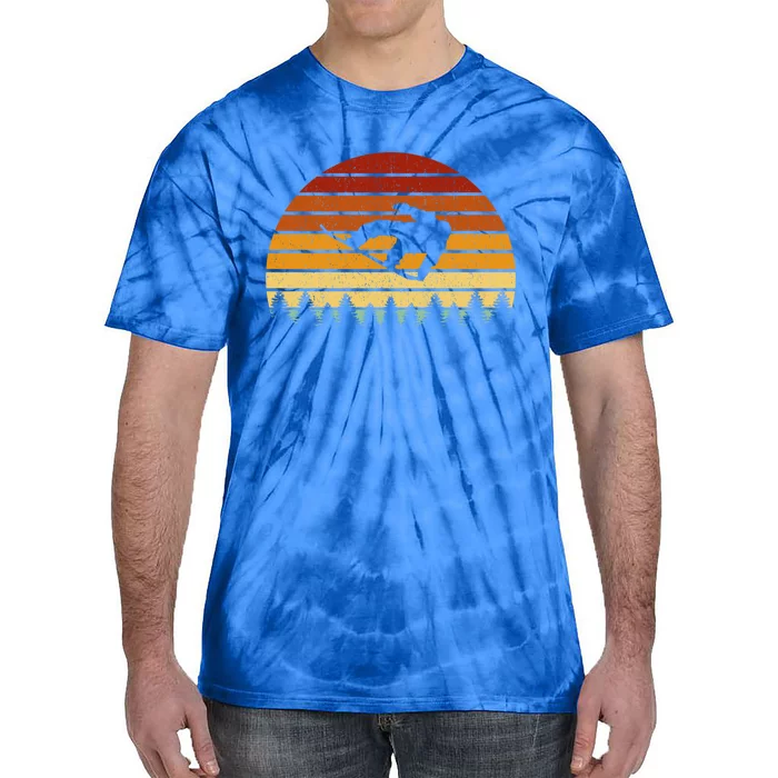 Vintage Sunset Snowboarding Gift For Snowboarders Great Gift Tie-Dye T-Shirt