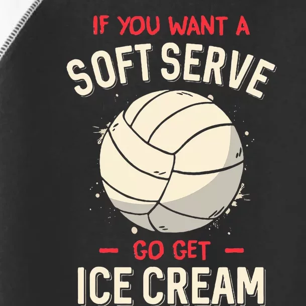 Volleyball Soft Serve Pun Design Toddler Fine Jersey T-Shirt