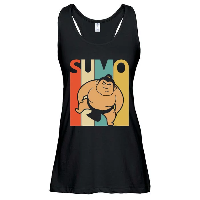 Vintage Sumo  Sumo Wrestling Gift Ladies Essential Flowy Tank