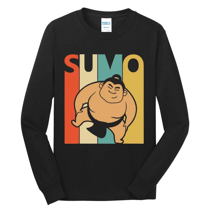 Vintage Sumo  Sumo Wrestling Gift Tall Long Sleeve T-Shirt