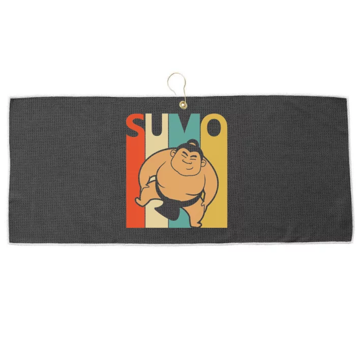 Vintage Sumo  Sumo Wrestling Gift Large Microfiber Waffle Golf Towel