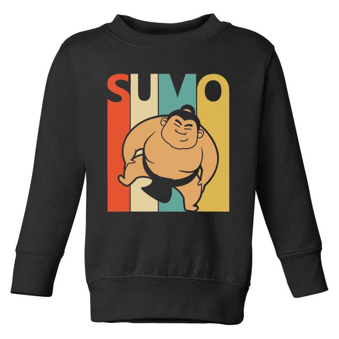 Vintage Sumo  Sumo Wrestling Gift Toddler Sweatshirt