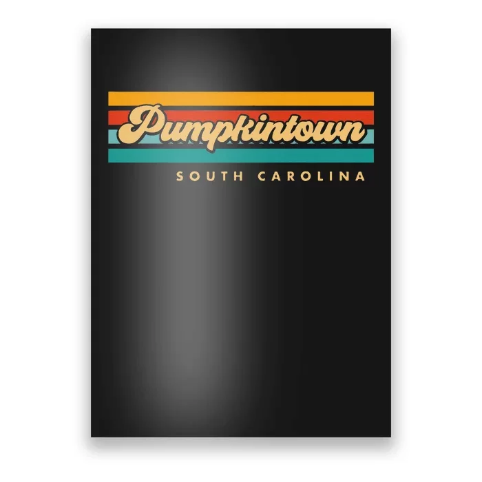 Vintage Sunset Stripes Pumpkintown South Carolina Poster