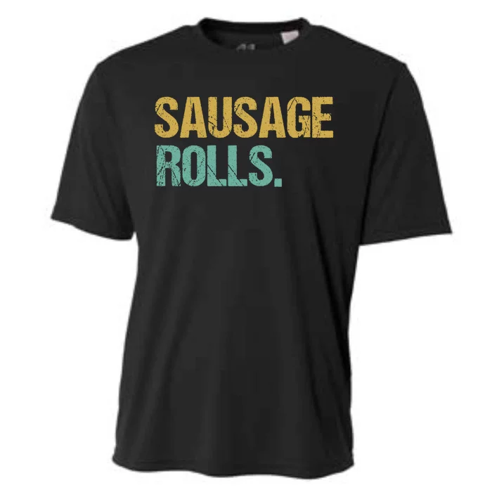 Vintage Style Sausage Rolls Gift Cooling Performance Crew T-Shirt