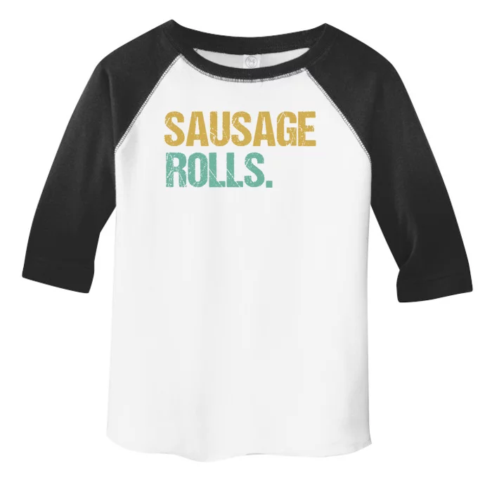 Vintage Style Sausage Rolls Gift Toddler Fine Jersey T-Shirt