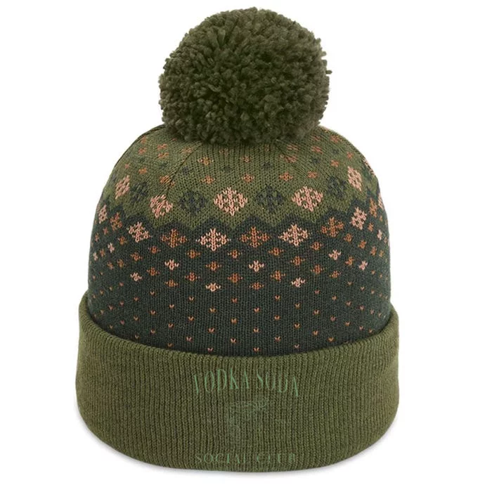 Vodka Soda Social Club The Baniff Cuffed Pom Beanie