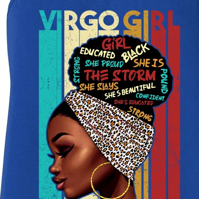 Virgo She Slays And Prays August September Birthday Queen Gift Women's Racerback Tank