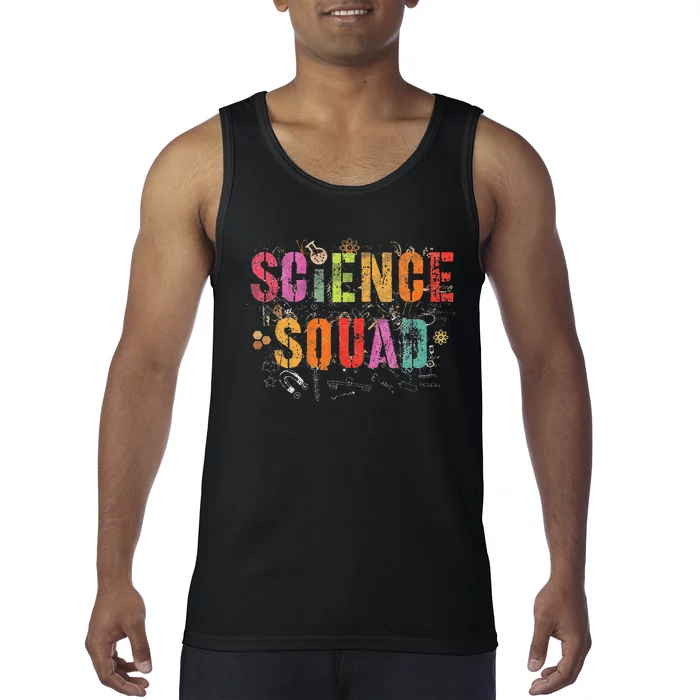 Vintage Science Squad Technology Teacher Team Student Stem Tank Top