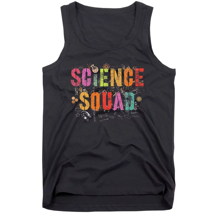 Vintage Science Squad Technology Teacher Team Student Stem Tank Top