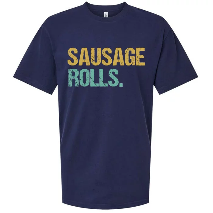 Vintage Style Sausage Rolls Gift Sueded Cloud Jersey T-Shirt