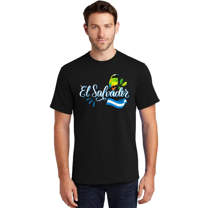 Vos Solo Sos Paja Salvadoran Slang El Salvador Flag Torogoz Tall T-Shirt