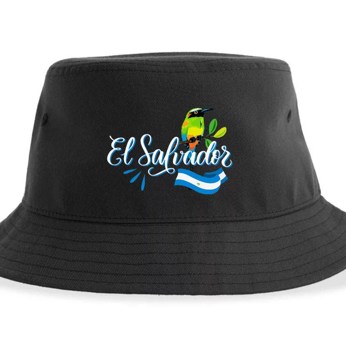 Vos Solo Sos Paja Salvadoran Slang El Salvador Flag Torogoz Sustainable Bucket Hat