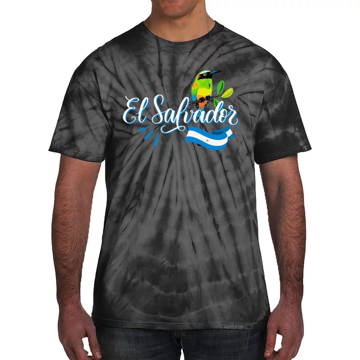 Vos Solo Sos Paja Salvadoran Slang El Salvador Flag Torogoz Tie-Dye T-Shirt