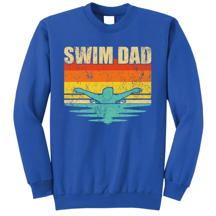 Vintage Style Swimming Lover Swimmer Swim Dad Fathers Day Gift Sweatshirt