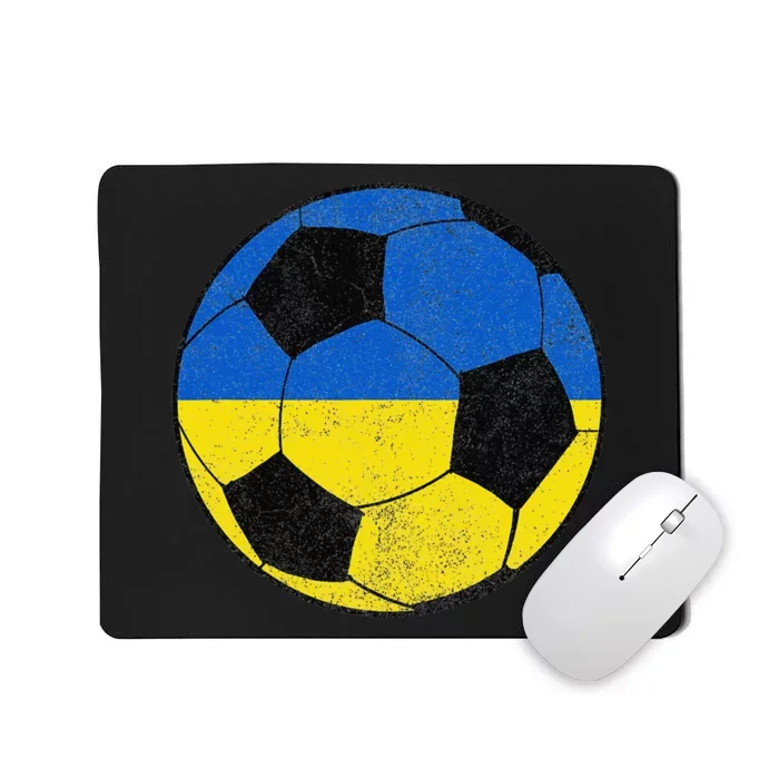 Vintage Soccer Soccer Jersey Ukraine Mousepad