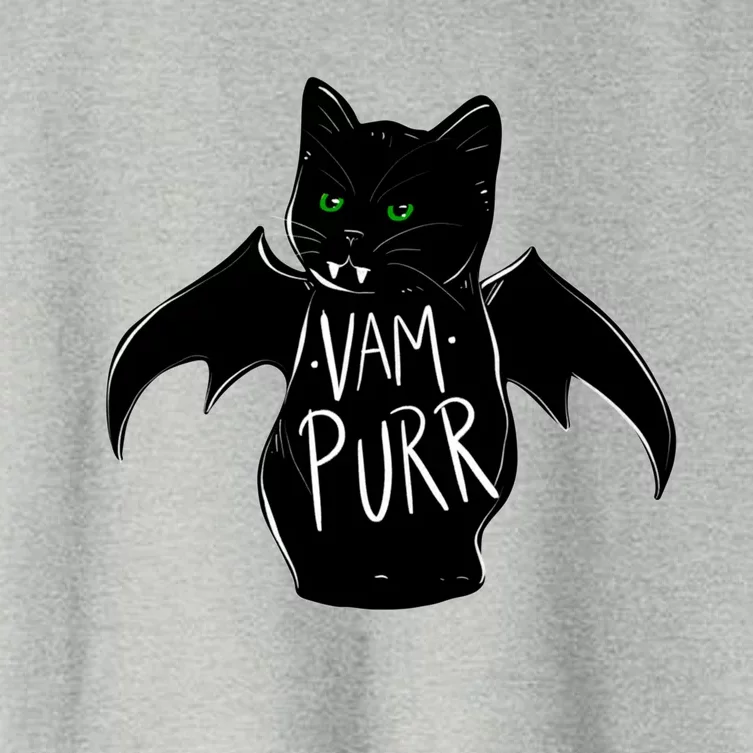 Vampurr Stay Spooky Cute Cat Funny Cat Black Gift Women's Crop Top Tee