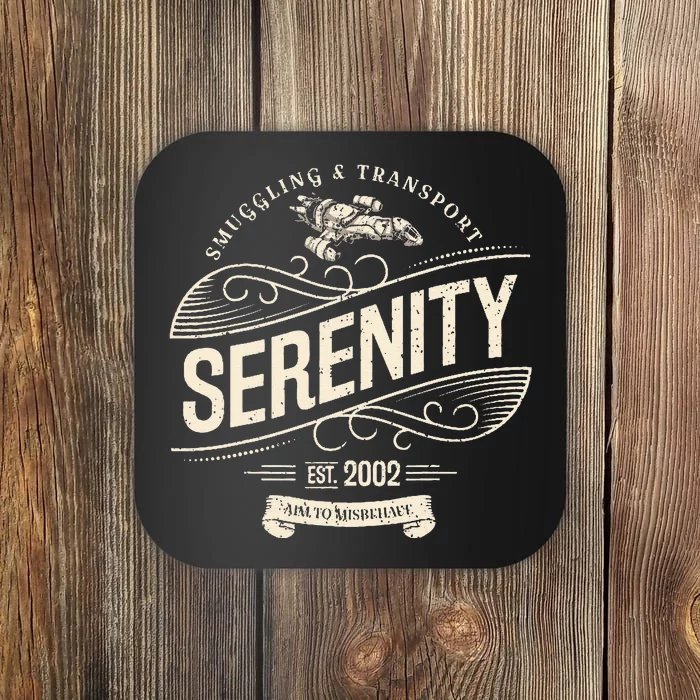 Vintage Serenity Smuggling And Transport Firefly Coaster