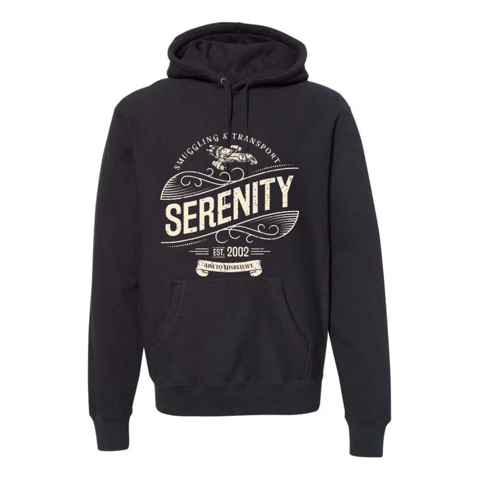 Vintage Serenity Smuggling And Transport Firefly Premium Hoodie