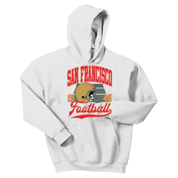 Vintage Style San Francisco Football Kids Hoodie