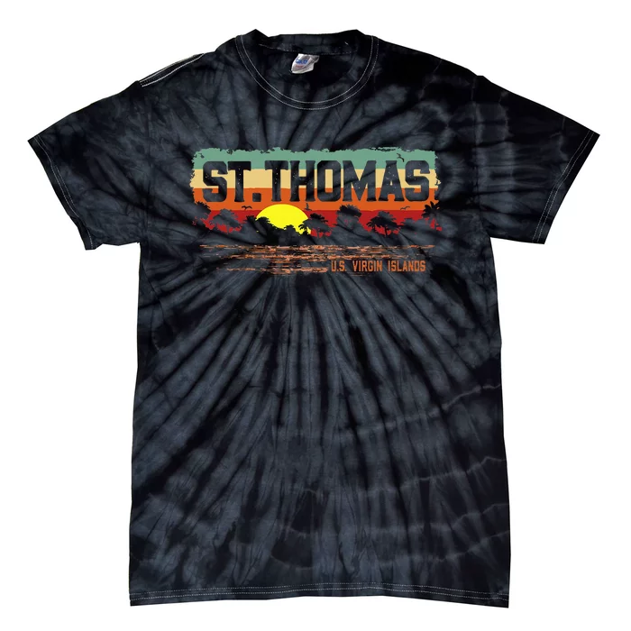 Vintage Sunset St. Thomas Usvi Tie-Dye T-Shirt