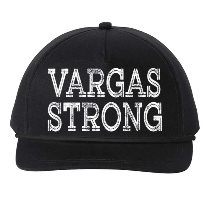 Vargas Strong Squad Family Reunion Last Name Team Custom Gift Snapback Five-Panel Rope Hat