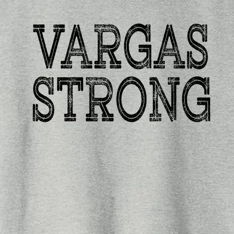 Vargas Strong Squad Family Reunion Last Name Team Custom Gift Women's Crop Top Tee