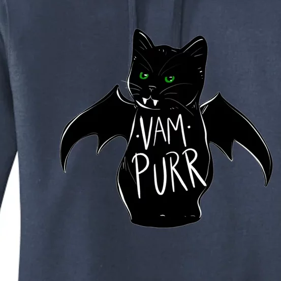 Vampurr Stay Spooky Cute Cat Funny Cat Black Funny Gift Women's Pullover Hoodie