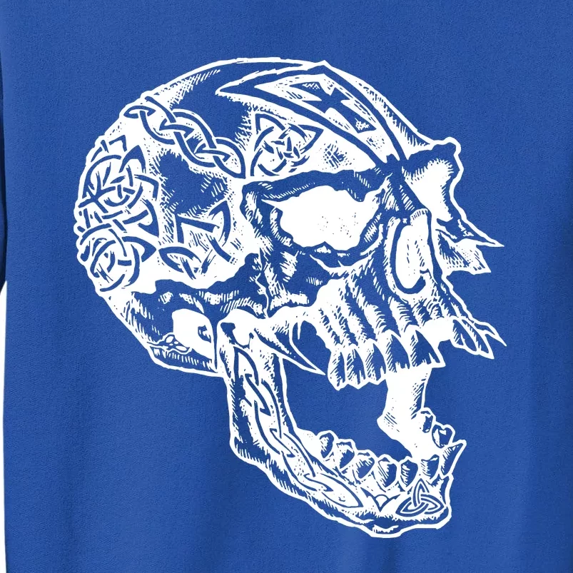 Viking Skull Symbols Tall Sweatshirt