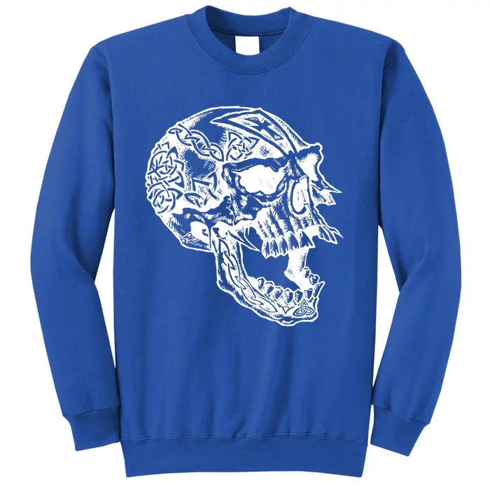 Viking Skull Symbols Tall Sweatshirt