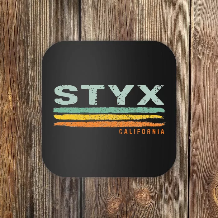 Vintage Stripes Styx Ca Coaster