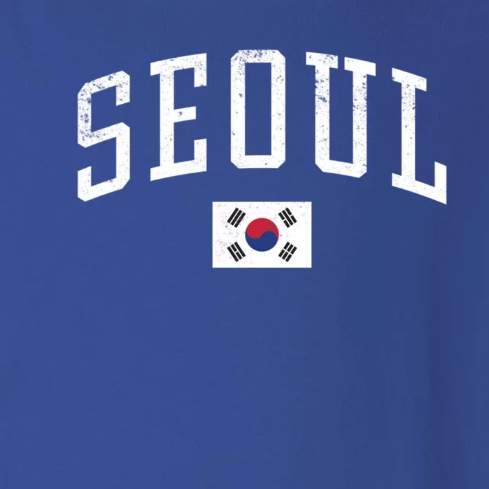 Vintage Seoul South Korea Country Flag Souvenir Vacation Cool Gift Toddler Long Sleeve Shirt