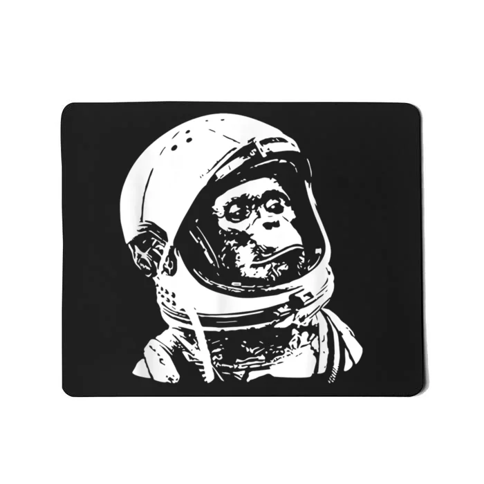 Vintage Space Travel Astronaut Monkey Mousepad