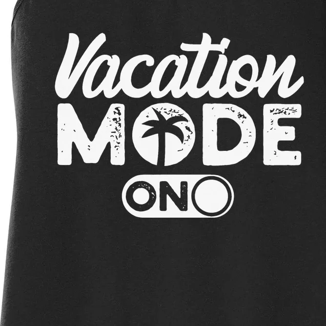 Vacation Summer Travel Traveling Mode Women's Racerback Tank