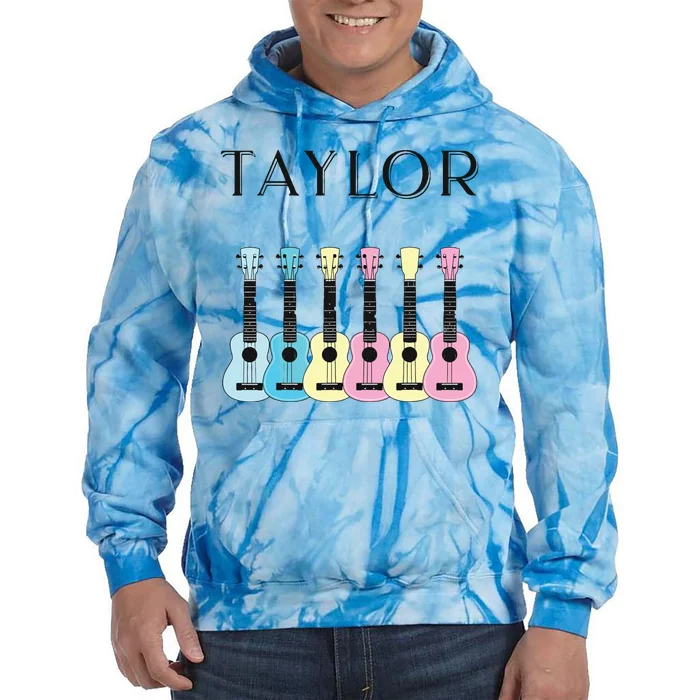 Vintage Style Taylor Guitar Tie Dye Hoodie