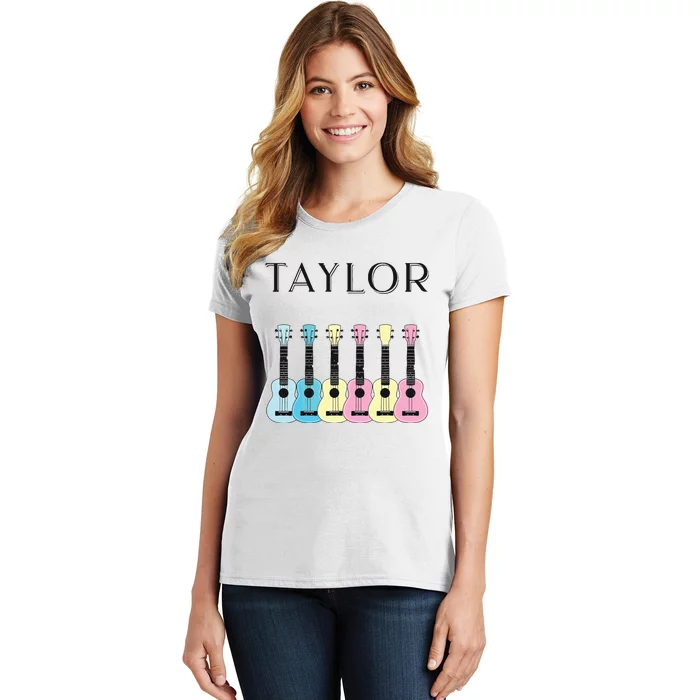 Vintage Style Taylor Guitar Women's T-Shirt