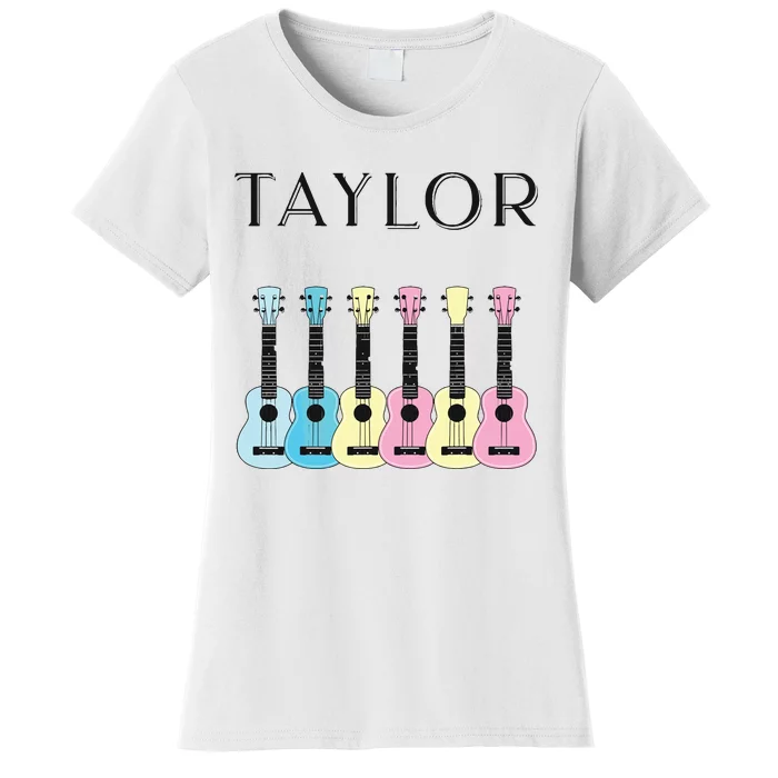 Vintage Style Taylor Guitar Women's T-Shirt