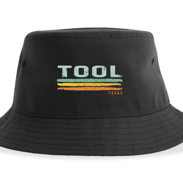 Vintage Stripes Tool Tx Sustainable Bucket Hat