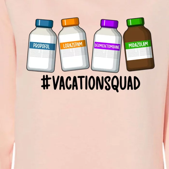 Vacation Squad Trauma Icu Nurse Trauma Icu Nursing Cute Gift Womens California Wash Sweatshirt