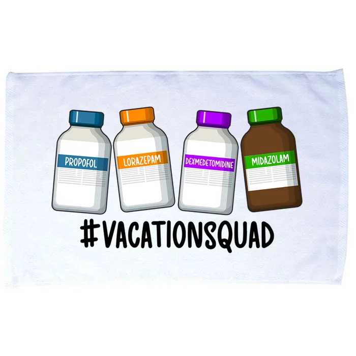 Vacation Squad Trauma Icu Nurse Trauma Icu Nursing Cute Gift Microfiber Hand Towel