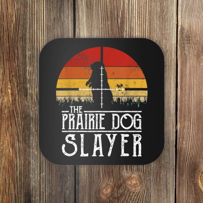 Vintage Sunset The Prairie Dog Slayer Coaster